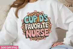 Cupid's Favorite Nurse PNG, Valentine Nurse Sublimation P Product Image 2