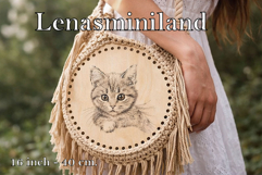 Basket base round 16 inch 40 cm digital file laser cut downl Product Image 1