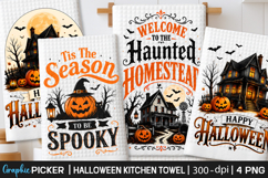 Halloween Kitchen Towel PNG, Funny Halloween PNG, Spooky PNG Product Image 1