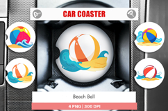Car Coaster Beach Ball Product Image 1
