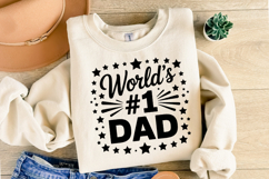 World&#039;s #1 Dad Svg | Svg Cut File | Shirt Svg Product Image 2
