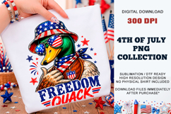 Freedom Quack Duck PNG | Sublimation DTF Product Image 8