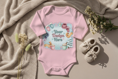 Baby cotton onesie mockup Product Image 3
