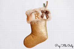 Glitter Leopard Christmas Sublimation Clipart PNG Product Image 1