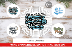 Cynical Christmas Phrases Wind Spinner Product Image 1