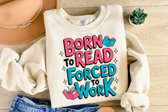 Born to read forced to work Svg | Svg Cut File | Shirt Svg Product Image 2