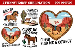 Funny Horse Sublimation Bundle PNG Product Image 2