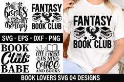 Book Lover SVG Design - All i need is my coffee and books Product Image 1
