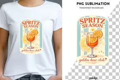 Spritz Season PNG Sublimation | Aperol Cocktail Summer Product Image 1