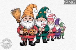 Christmas &amp; Halloween Gnome Sublimation - Clipart PNG Bundle Product Image 2