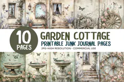 Vintage Garden Cottage Junk Journal Pages Product Image 1
