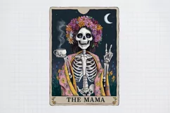 Funny Skeleton Tarot Card, The mama tarot card PNG Product Image 1