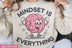 Mindset Is Everything PNG, Retro Motivation Sublimation Product Image 2