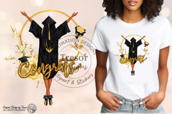 Afro-american Girl Graduation PNG Congrats Grad Glam Design Product Image 2