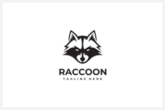 Raccoon Head Logo Design Vector Illustration Product Image 1