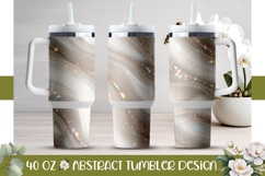 Glitter Tumbler PNG, White 40 Oz Tumbler Sublimation Product Image 1