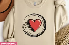 Heart sketch design PNG, Valentines Day Stamps Clipart PNG Product Image 2
