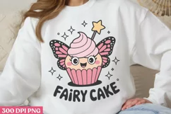 Fairy Cake PNG, Funny Puns Sublimation PNG Product Image 1
