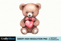 Little Bear Valentine Sublimation Product Image 1