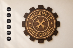 Dad’s Garage Laser Cut SVG Product Image 1