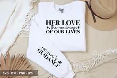 Her Love the Roadmap SVG -Mother's Day Sleeve T shirt Design Product Image 1