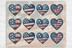 4-th of July. Print & Cut Stickers PNG Product Image 2
