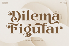 Dilema Figural - Elegant Modern Font Product Image 1