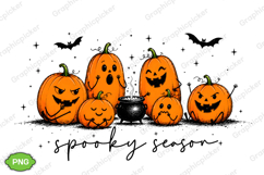 Trending Halloween PNG, Spooky Season PNG, Cute Pumpkin PNG Product Image 2
