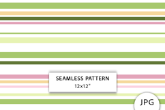 Watercolor Green Stripe Seamless Pattern Product Image 1