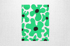 Abstract Green Floral Pattern Embroidery Design File Product Image 1