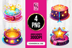 Star Magic Box Clipart Sublimation PNG Product Image 1