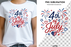 4th of July PNG | Patriotic Fireworks Design | Independence Product Image 1
