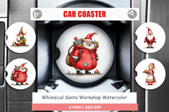 Santa Workshop Car Coaster Product Image 1