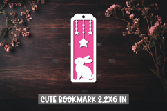 Bunny Bookmarks Paper cut SVG Laser cut,Cricut,Silhouette Product Image 1