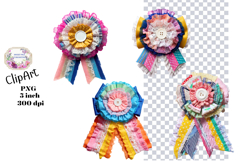 Bows, Ribbon, Lace , Clipart, Ephemera, PNG, Junk Journal Product Image 1