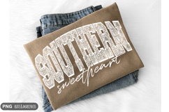 Southern Sweetheart PNG | Preppy Western Lace Design PNG Product Image 1