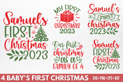 Baby&#039;s First Christmas SVG Product Image 1