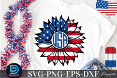 USA SVG, Sunflower SVG Product Image 1