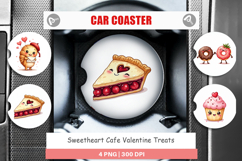 Sweetheart Cafe Valentine Car Coaster Product Image 1