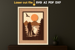 Camping Wall Art SVG laser cut files for Glowforge Product Image 1