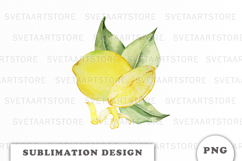 Watercolor Lemons composition png Product Image 1