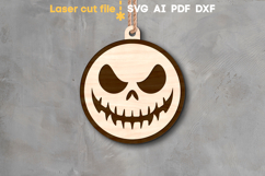 Halloween Ornament SVG laser cut file for Glowforge Product Image 1
