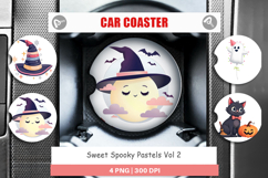 Car Coaster Sweet Spooky Pastels Product Image 1