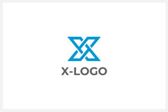 Geometric Letter X Logo Design Vector Product Image 1