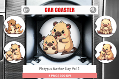 Car Coaster Platypus Mother&#039;s Day Product Image 1
