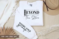 Beyond The Stars SVG - Mother's Day Sleeve T shirt Design Product Image 1
