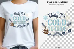 Winter phrases png design for T-shirts Product Image 1