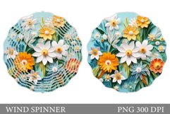 Flowers Wind Spinner. Quilling Flowers Wind Spinner Design Product Image 1