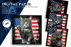4th of July Patriotic USA American Flag Background Wallpaper Product Image 1