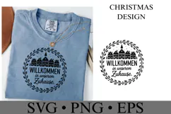Willkommen in Unserem Zuhause Svg | Christmas | Shirt Svg Product Image 2